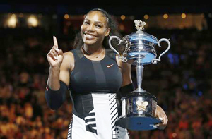 Serena sinks